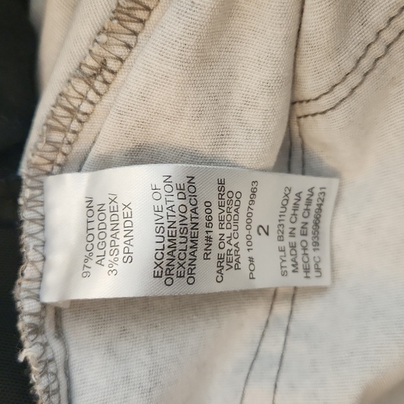 Democracy "Ab" solution Gray Snakeskin Cropped Pants Size 2 - Picture 12 of 12